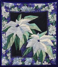 Blue Pointsettia Wall Hanging 202//236